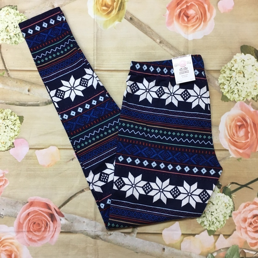 Juniors SO holiday leggings NWT